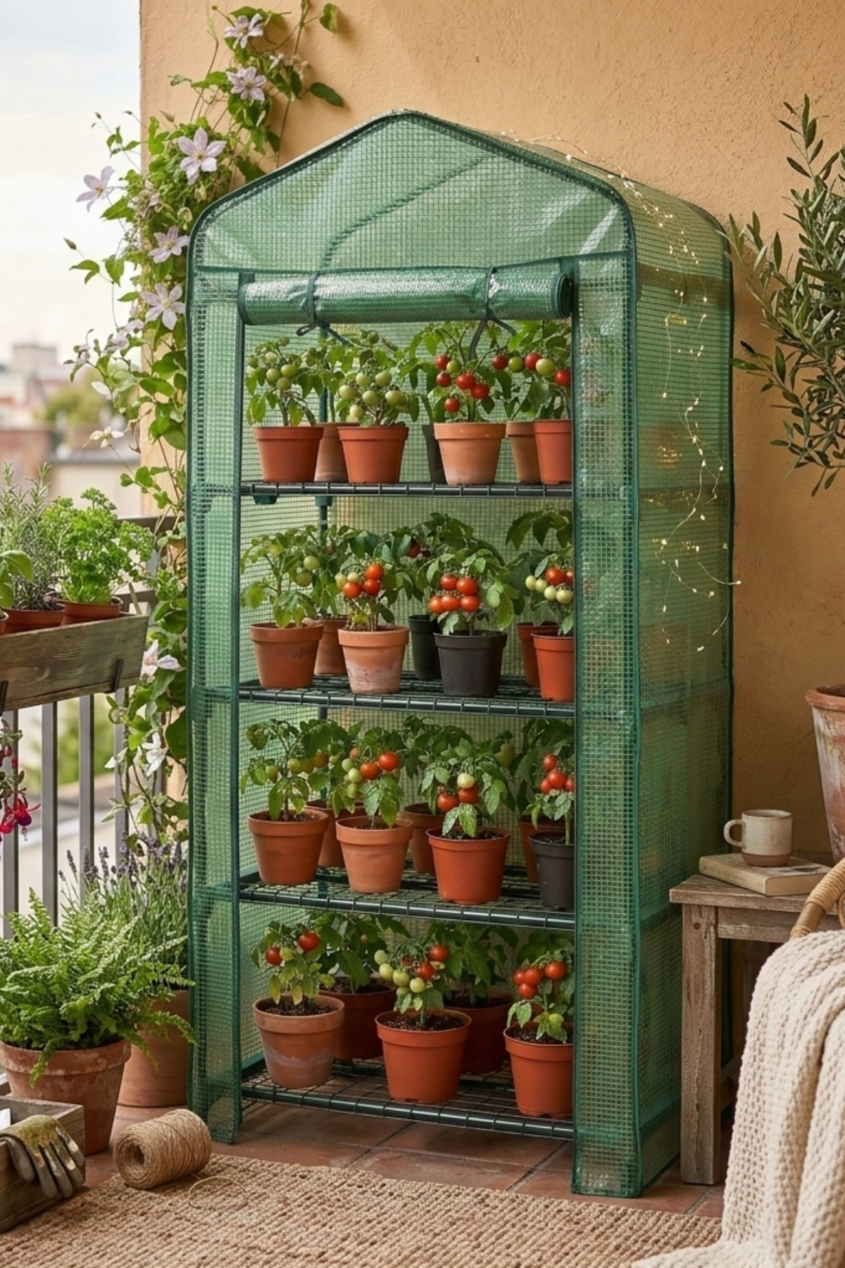 Malý fóliovník na zahradu